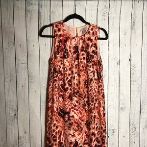 Salmon Cheetah Print Dress